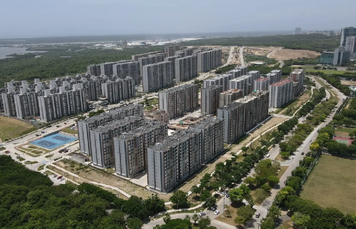 A green city with sustainable buildings in Barranquilla