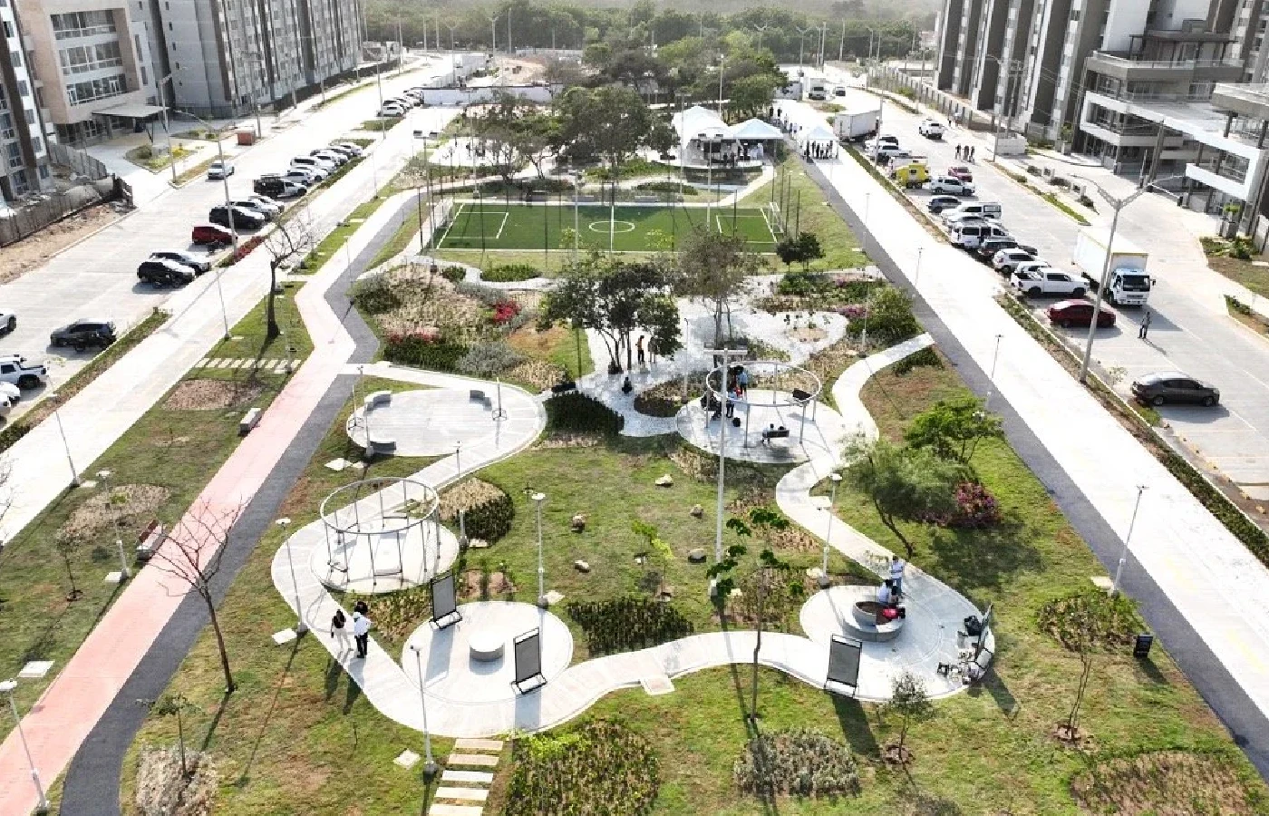 The first LEED certified city in South America Barranquilla skyline