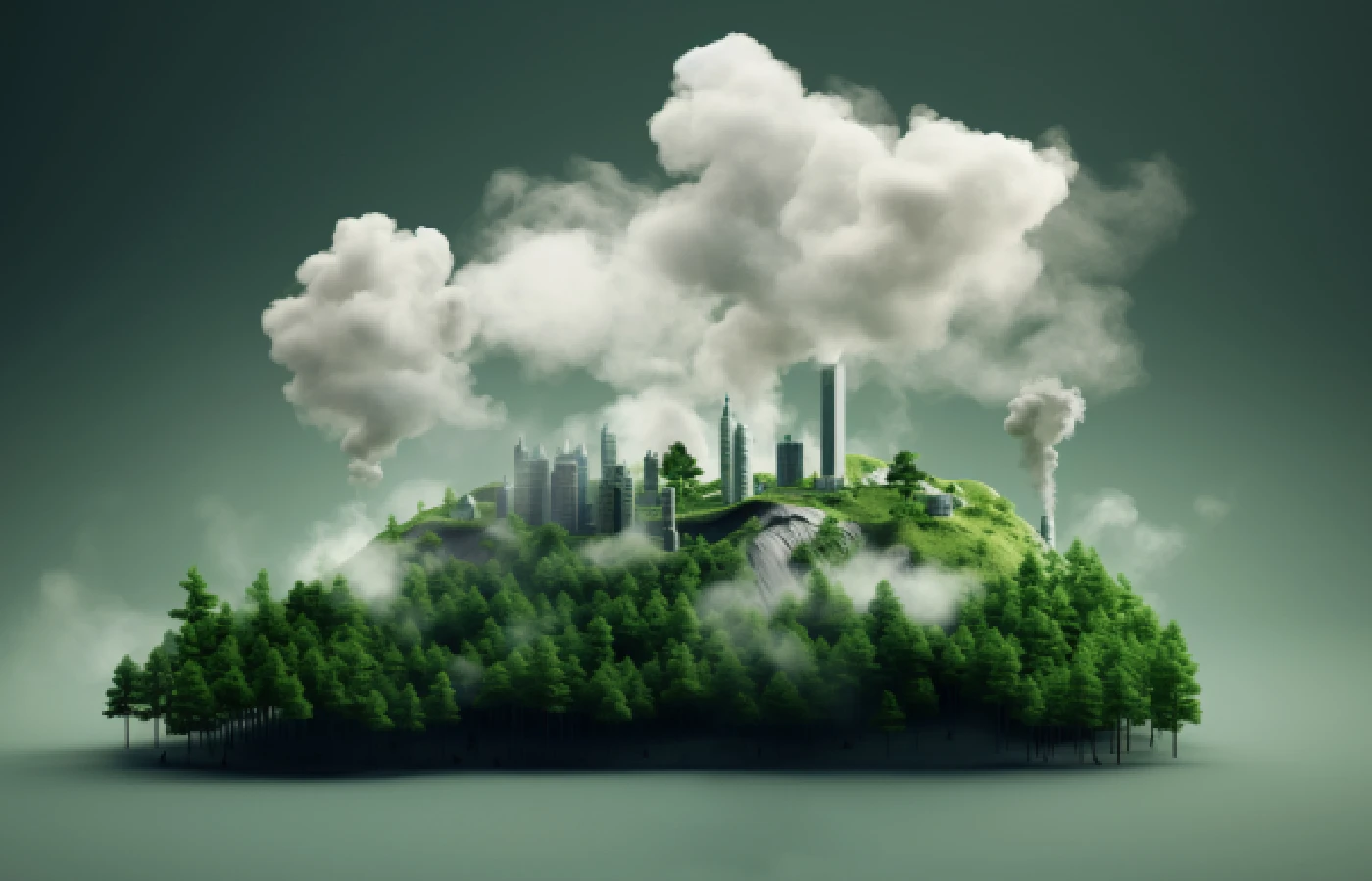 Planet earth and polluting companies